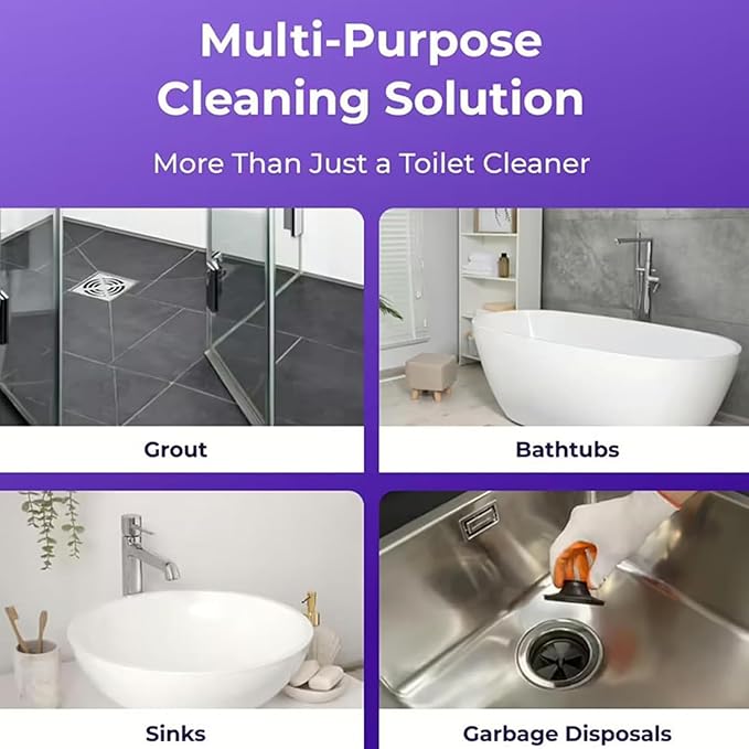 Fizzclean Toilet Cleaner, Fizzclean Toilet Cleaning Foam, Foam For Sparkling Clean, Touch Free Foaming Cleaning Powder (3)