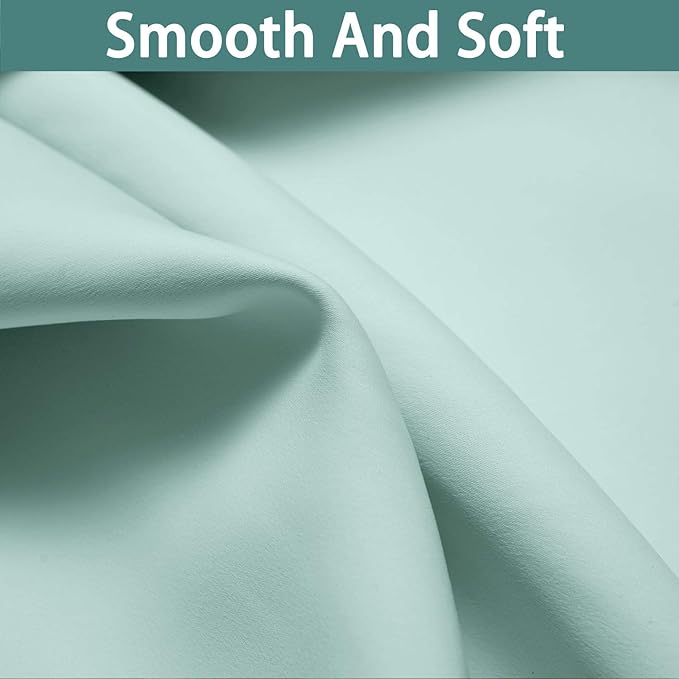 Yakamok 100% Blackout Curtains Energy Saving Thermal Insulated 2 Thick Layers