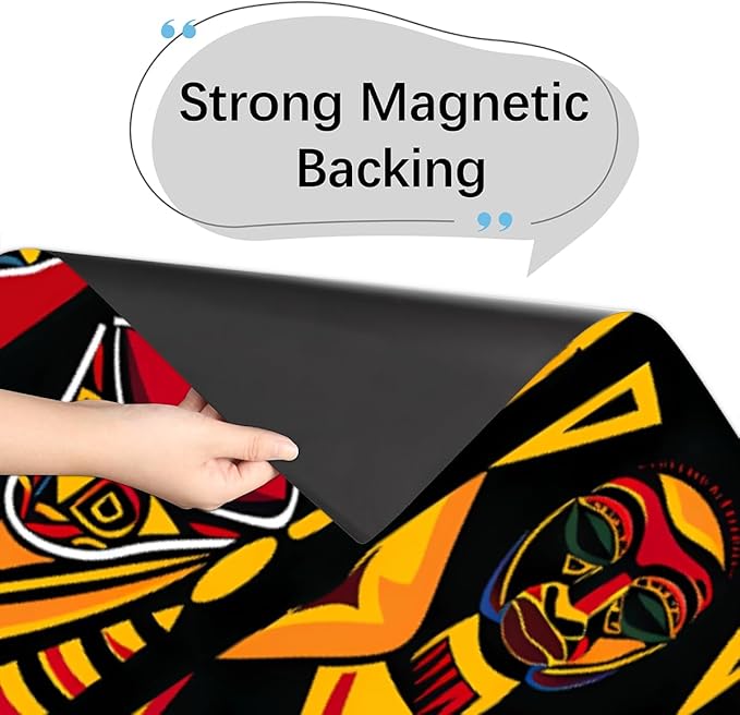 Dishwasher Magnet Cover African Art Geometric Print Reusable Dishwasher Magnetic Cover Sticker Decorative Dish Washer Door Cover Panel for Home Kitcen Appliance