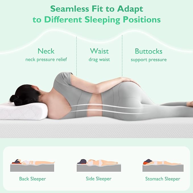 FDW Twin XL Mattress 6 inch Gel Memory Foam Mattress Medium Firm Mattresses for Cool Sleep Relieving Pressure Relief CertiPUR-US Certified Mattress in a Box