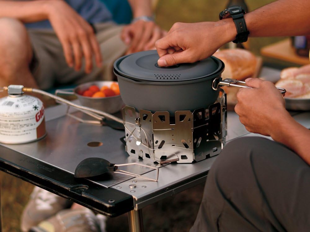 Snow Peak GeoShield Portable Camping Stove - Lightweight & Durable, One Size