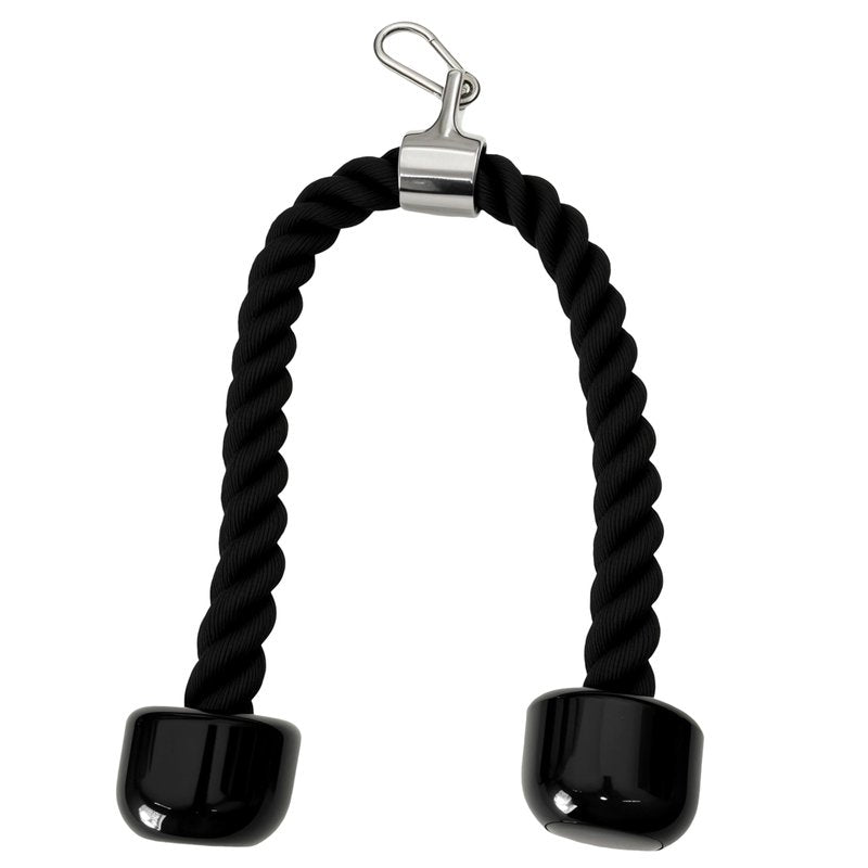yuhqc Heavy Tricep Rope Cable Machine Accessories Nylon Tricep Rope for LAT Pull Down Pulley System Attachment, for Home Gym Weight Fitness with Carabiner