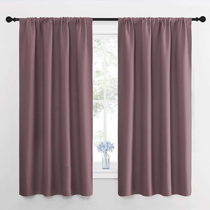NICETOWN Blackout Curtains for Living Room, Darkening Window Curtain Panels