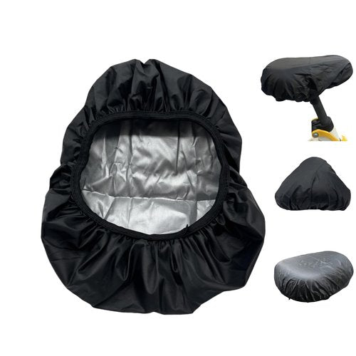 KKpxafl 4Pcs Bike Saddle Cover in Black, Bicycle Seat Rain Cover with Elastic, Packs Bike Seat Cover