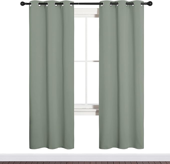 NICETOWN Bedroom Curtain Panels Blackout Draperies, Thermal Insulated Solid