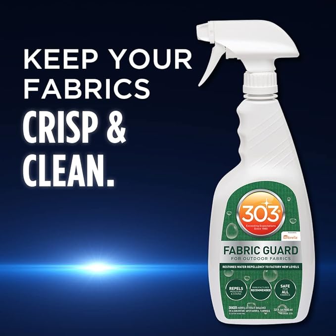 303 Fabric Guard - Restores Water and Stain Repellency To Factory New Levels, Simple and Easy To Use, Manufacturer Recommended, Safe For All Fabrics, 32oz (30606CSR)