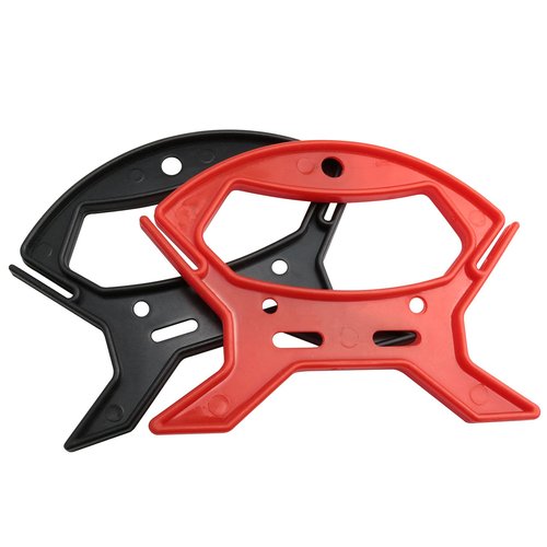 Haidong Rope Winder Nylon Rope Winder Two Colors Rope Spooler Organizer For Organizing Light Strings Charging Cables Fishing Cables (Black and Red 2 Each) 4PCS