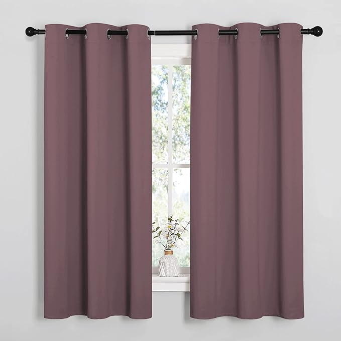 NICETOWN Dry Rose Blackout Curtains