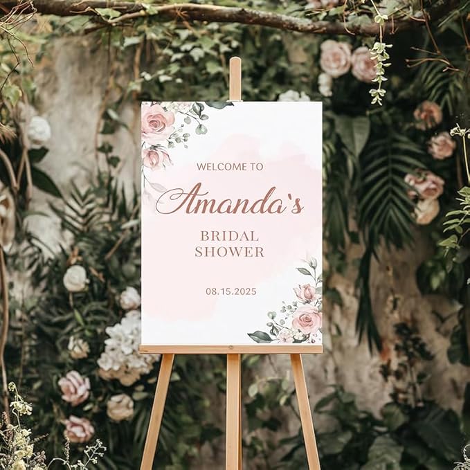 Bridal Shower Welcome Yard Sign, Wedding Shower Welcome Board, Custom Bridal Shower Sign, Elegant Bridal Shower Decor Board#1