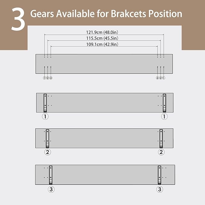DINZI LVJ Long Wall Shelves, 55.1Inch Floating Shelves Wall Mounted, Extra