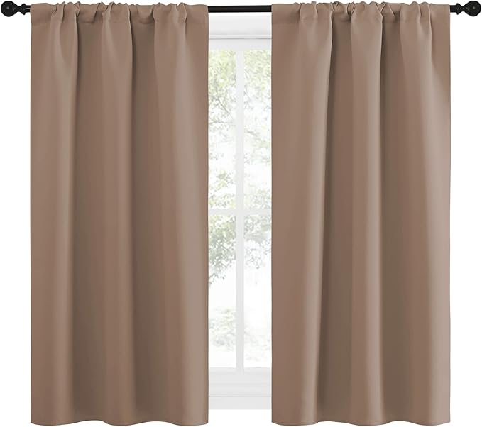 NICETOWN Kitchen Window Blackout Curtains