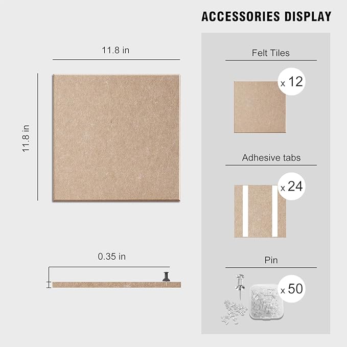 TSJOFFICE Large Cork Board for Wall