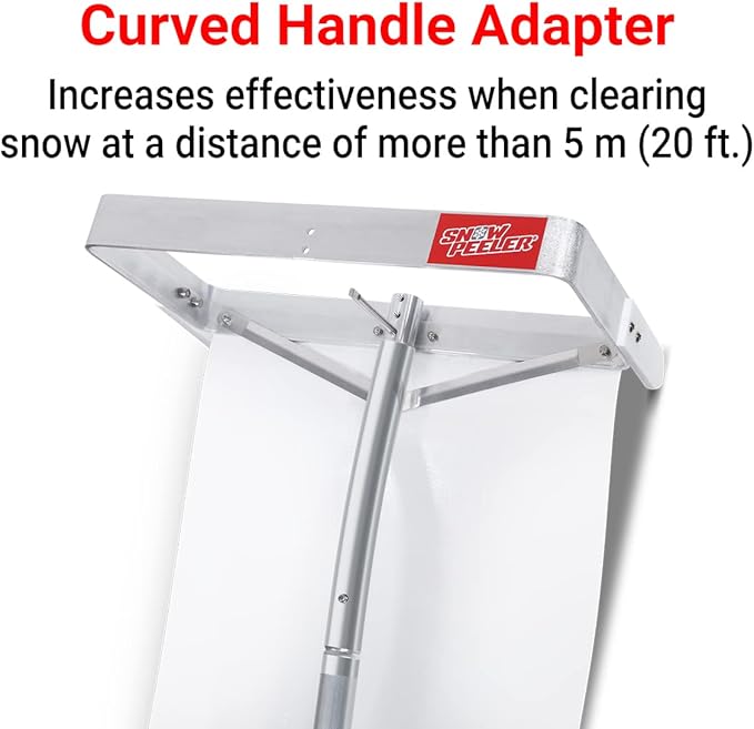 SNOWPEELER Premium Roof Rake for Snow Removal - 30 ft. Snow Removal Tool - Snow Rake for House Roof - Snow Roof Rake - Telescopic Heavy Duty Snow Shovel for Rooftop