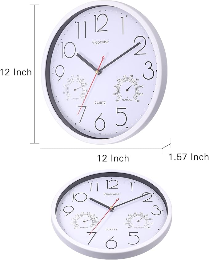 Wall Clock, Sweep Silent Movement Accurate Clocks