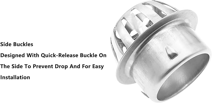 Roof Floor Drain,SAFYY 304 Stainless Steel Roof Drain Dome,Balcony Roof Dome Drain Cover,Yard Outdoor Anti Blocking Strainer,Gardens Gutter Cleaning Tool,Rain Bucket Drainage Parts (2, 83mm/3.3")