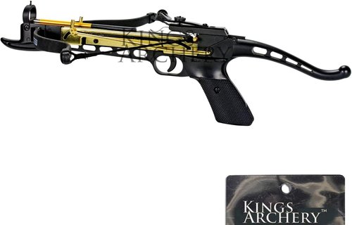 80 LBS Self-Cocking Crossbow Pistol with Adjustable Sights & Safety Feature