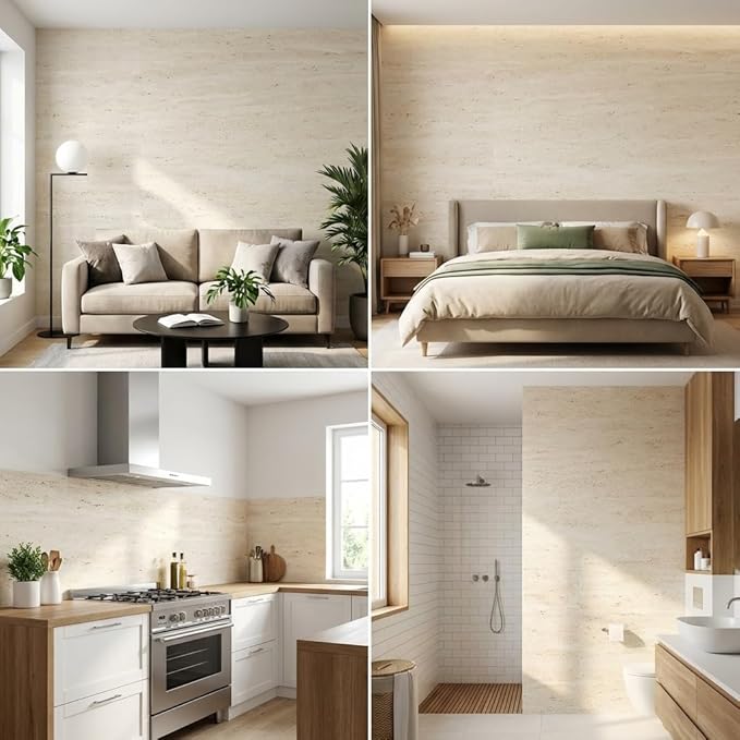 3D Wall Panels Peel and Stick – 15.74" x 236" PVC Faux Texture Wall Covering