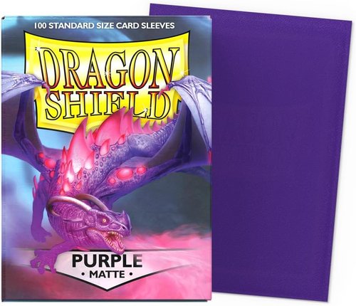 Dragon Shield | Premium Matte Card Sleeves - 100 Count Standard Size | Smooth & Tough | Purple