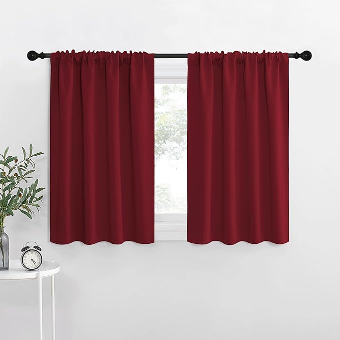 NICETOWN 36 inch Curtains for Small Windows, Thermal Insulated Privacy Short