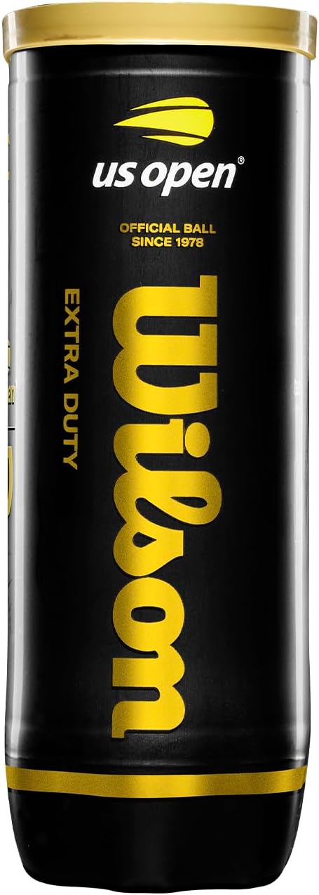 WILSON US Open Tennis Balls - Extra Duty, 24 Can Case | Perfect for Competitive Play (72 Balls)