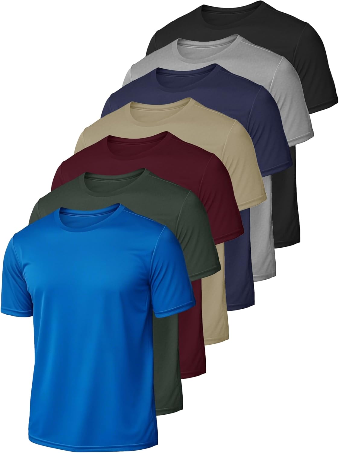 Skiennix Men's Short Sleeve Quick-Dry Athletic T-Shirt - Ideal for Running & Gym Workouts