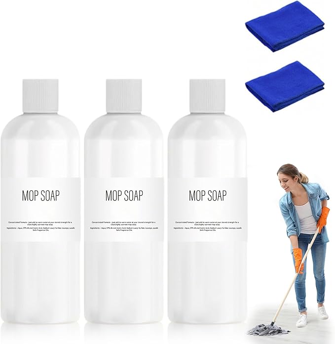 Mop Soap Brazilian Waves, 2026 Upgrade Highly Scented Brazilian Waves Mop Soap for Floor Cleaning, Mop Soap Luxury Mop Soap For Floor Cleaning, Multisurface Bathroom and Kitchen Cleaner Supplies (3)