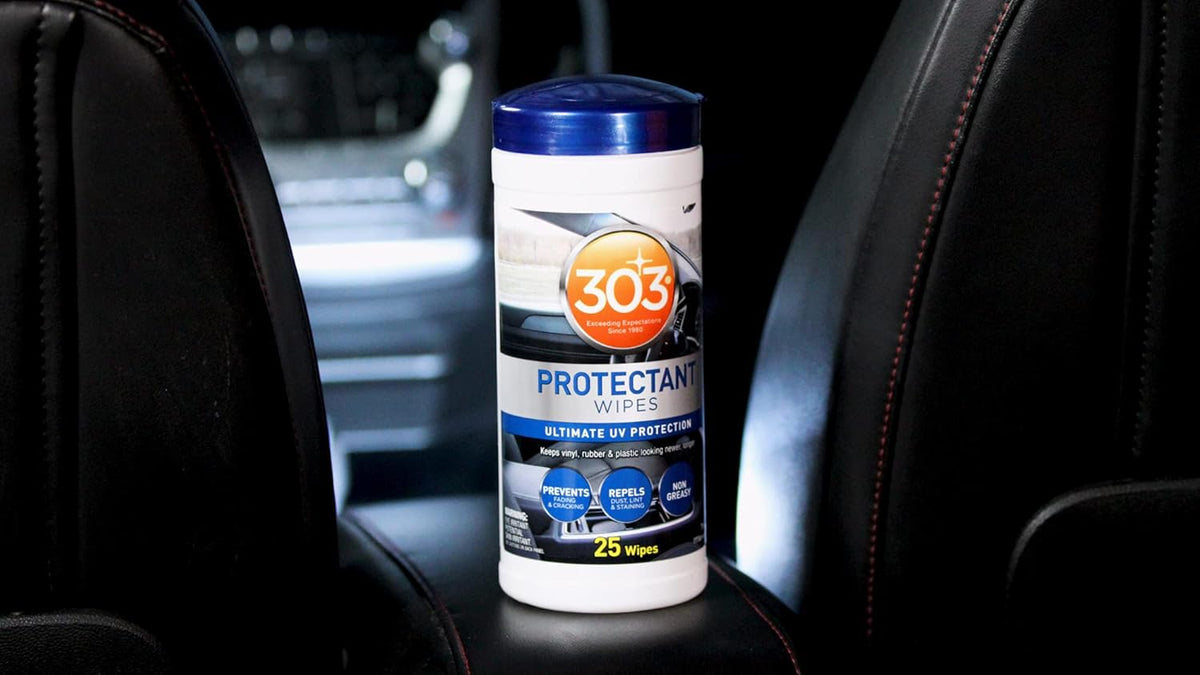 303 Products Automotive Protectant Wipes - Superior UV Protection & Color Restoration | Prevents Fading, Cracking & Dust