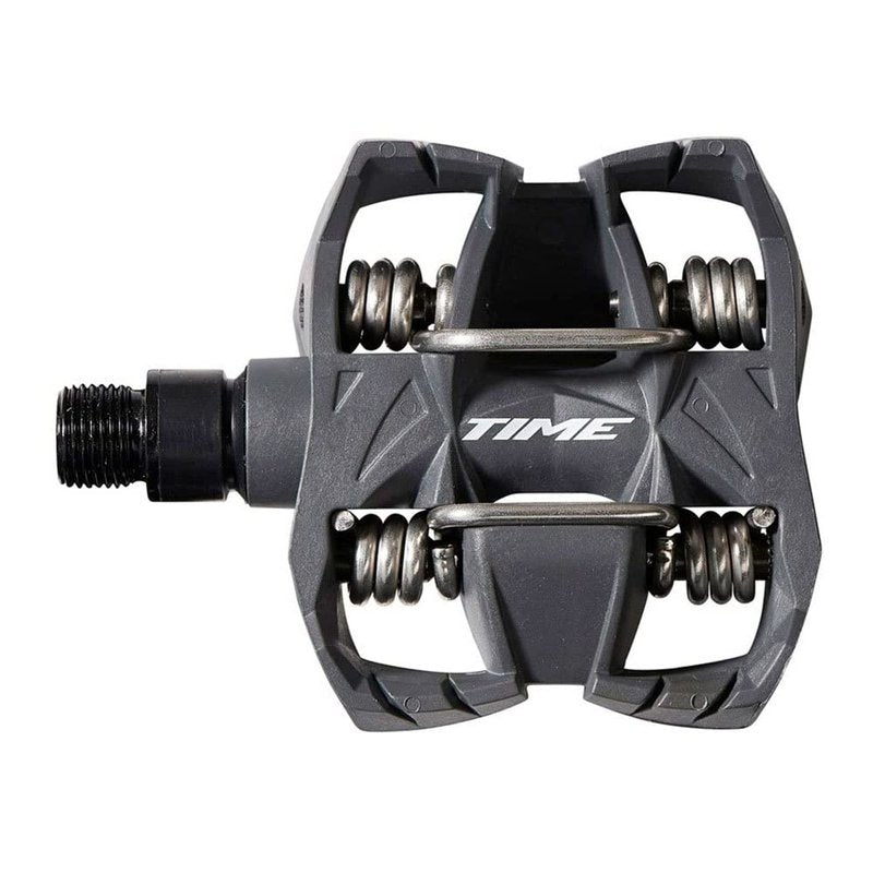 TIME MX 2 Clipless Bike Pedals | Mountain MTB | Grey, Pair