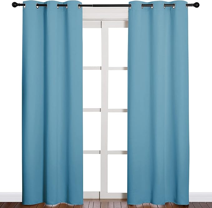 NICETOWN Window Treatment Thermal Insulated Solid Grommet Blackout