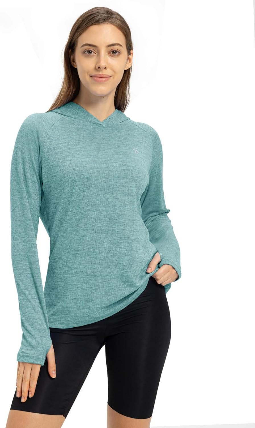 TBMPOY Women's UPF 50+ Sun Protection Hoodie - Lightweight Long Sleeve Fishing & Hiking Shirt