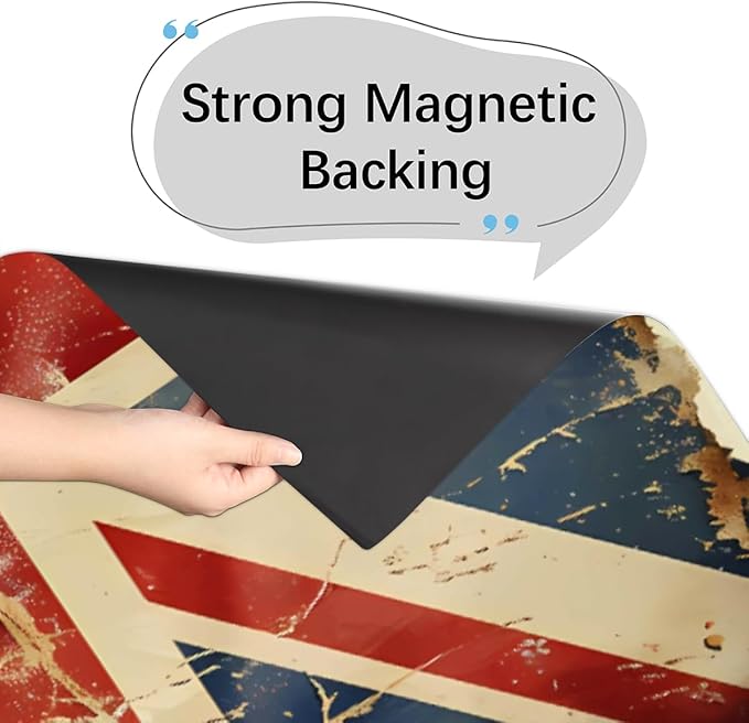 Dishwasher Magnet Cover Retro UK British England Flag Reusable Dishwasher Magnetic Cover Sticker Decorative Dish Washer Door Cover Panel for Home Kitcen Appliance