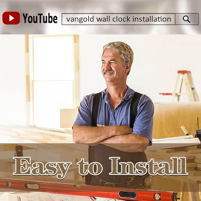 VANGOLD Wall Clock Oversized Wall Clock