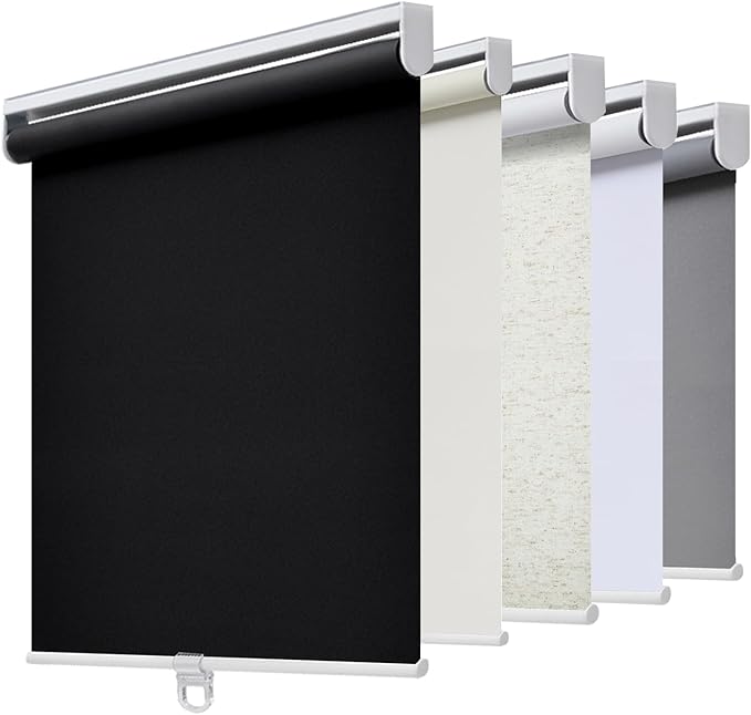 AOSKY Cordless Roller Shades Blackout Blinds