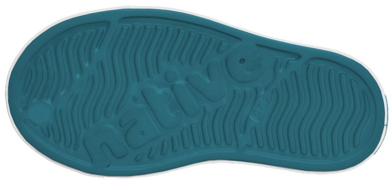 Native Shoes Unisex-Kids Jefferson Sneakers, Faded Glory Blue/Shell White, 12 Little Kid