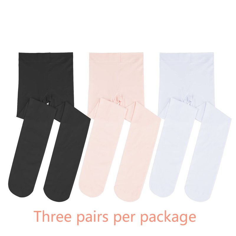 Stelle Girls' Ultra Soft Pro Dance Tight/Ballet Footed Tight(Toddler/Little Kid/Big Kid),BP+WT+BK,S