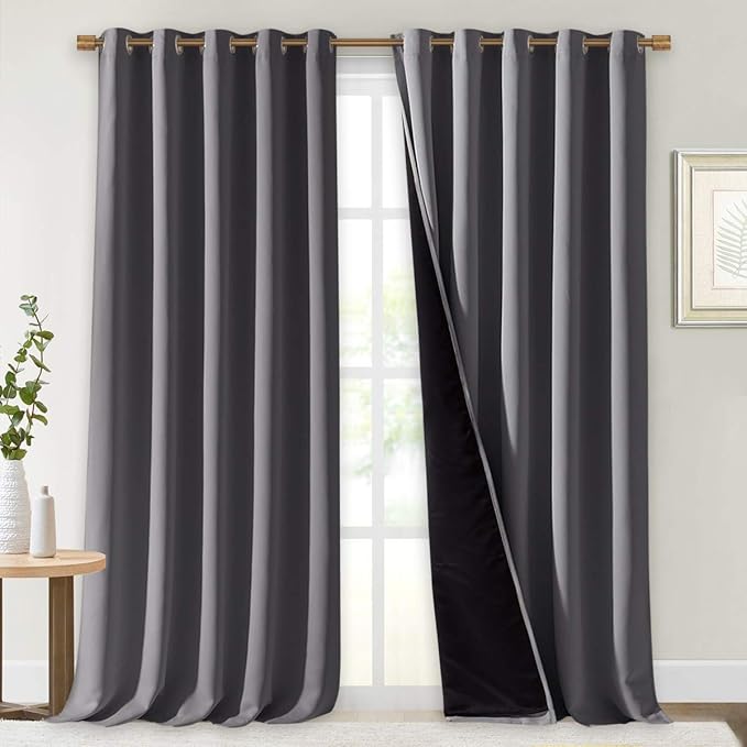 NICETOWN 100% Blackout Blinds, Laundry Room Decor Window Treatment Curtains