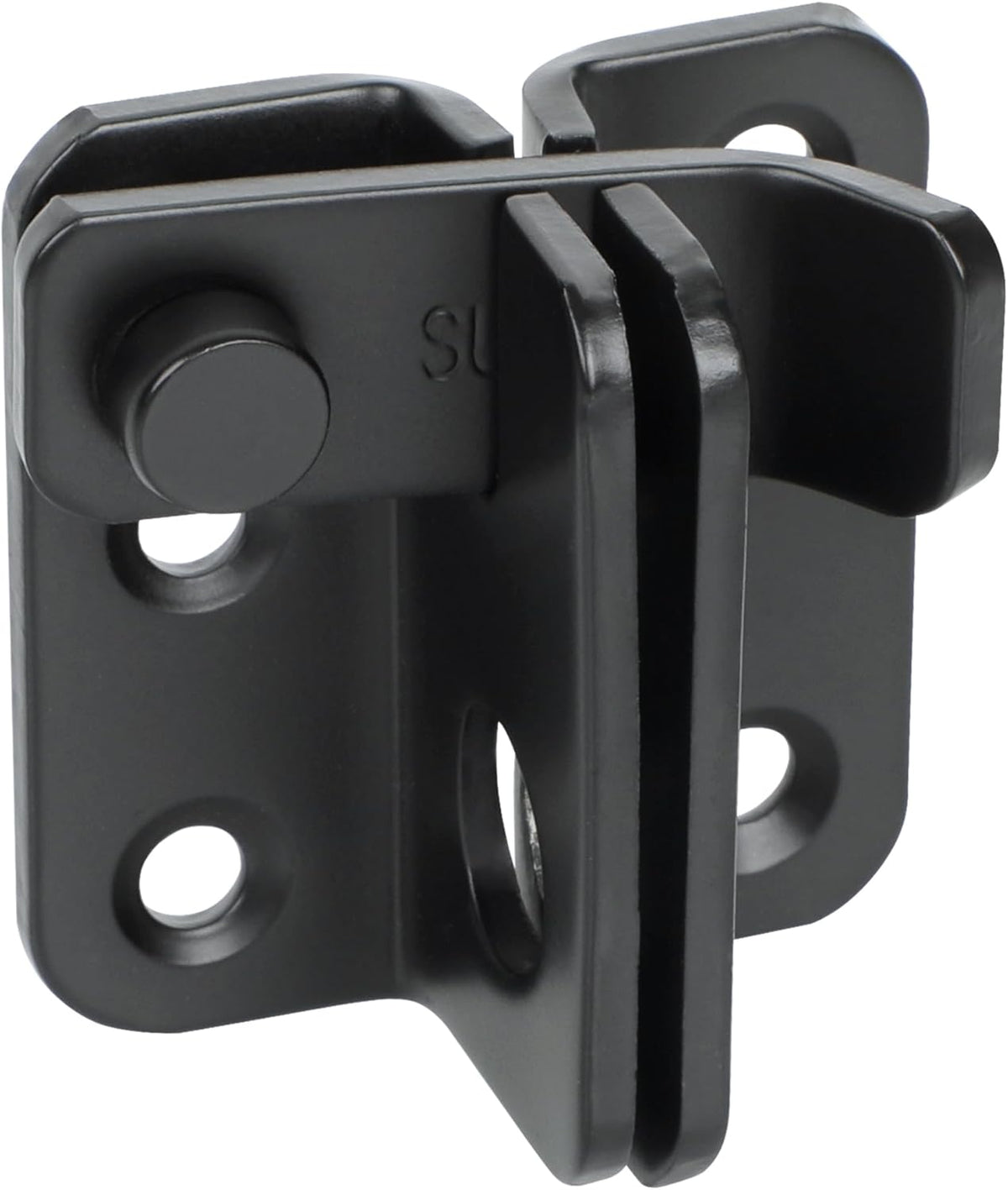 Alise Flip Latch,Gate Latches Slide Bolt Latch Safety Door Lock Catch for Barn Cabinet Pet Cage Fence Bathroom Garage Window,Heavy Duty SUS304 Stainless Steel Gate Hardware Locks,Matte Black,MS5007-B