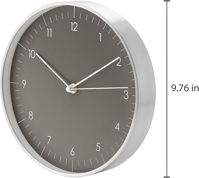 LUUK LIFESTYLE Wall Clock with Silent Movement, Minimalist Scandinavian Design