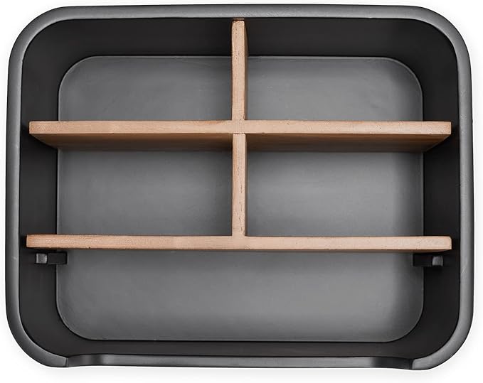 Stylish Desk Organizers and Remote Control Holders in Black, Pen Phone Holder Organizer, Multi-Purpose Caddy Storage Accessories for Office Desktop Coffee Table Bedside Nightstand
