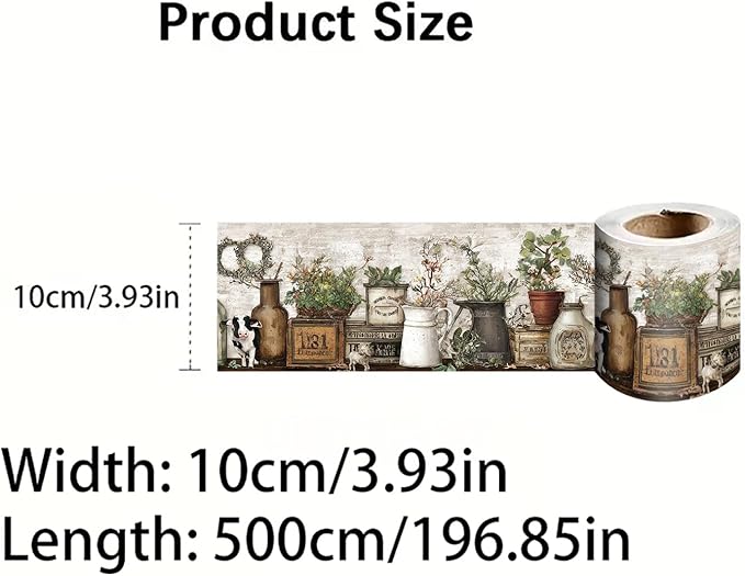 Farmhouse Peel and Stick Wallpaper Border
