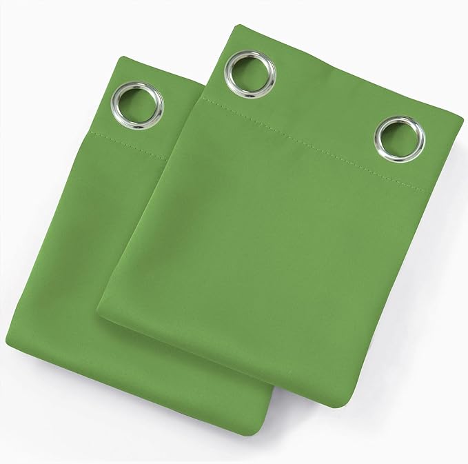 LEMOMO Blackout Curtains 52 x 90 Inch Long Light Green Curtains Set of 2 Panels