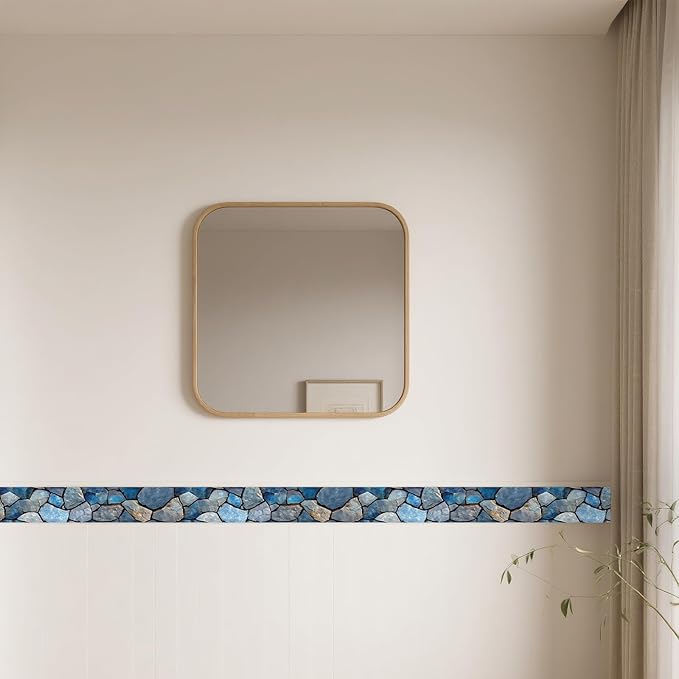 IVN Wallpaper Border Peeling and pasting Wall Stone Texture Decoration Wall