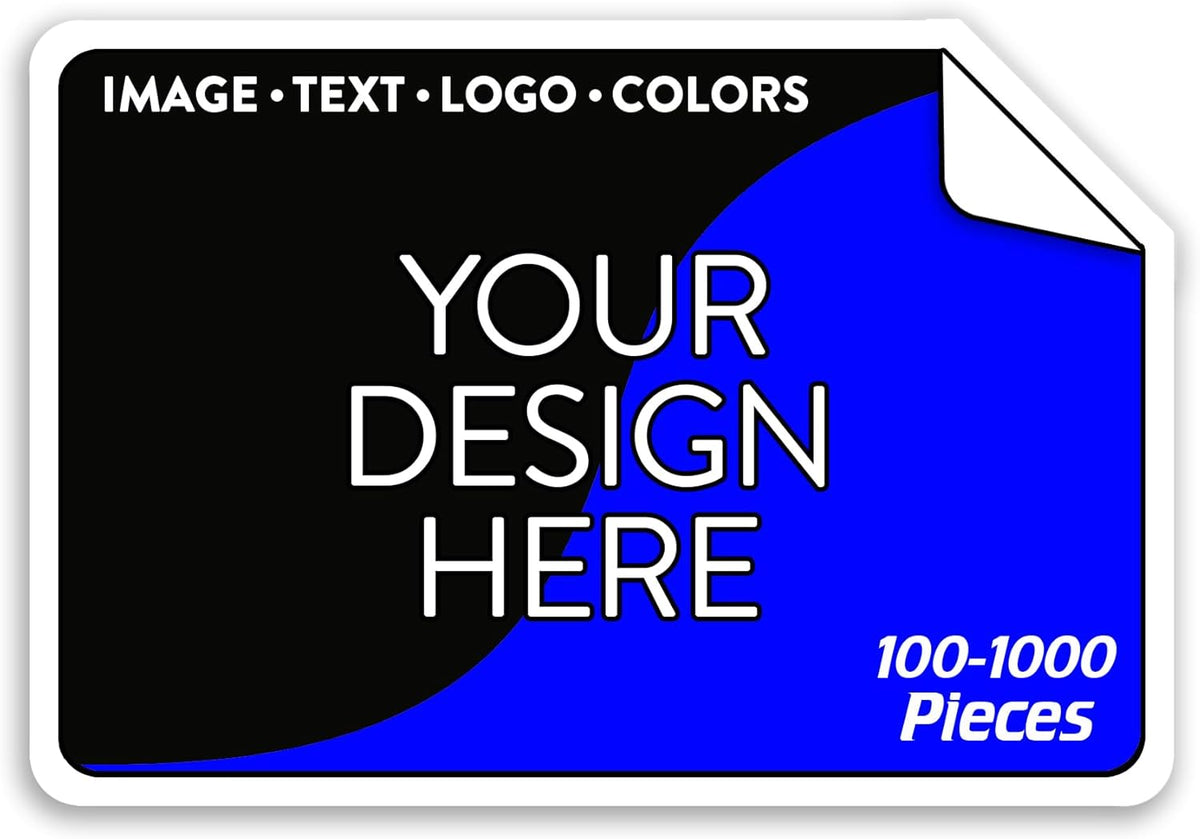 5-1000 Custom Vinyl Stickers - Upload Your own Image, Text, Design, Logo - Personalized Logo Labels for Handmade, Packaging, Bottle, Jars, Candle, Brand Stickers (White, 3x2)