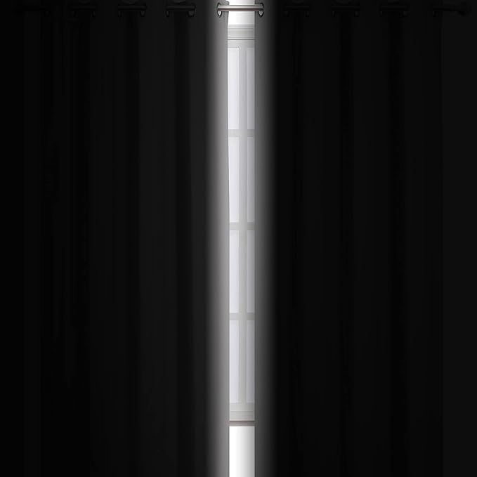 LEMOMO Blackout Curtains 52 x 84 inch/Light Grey Curtains Set of 2