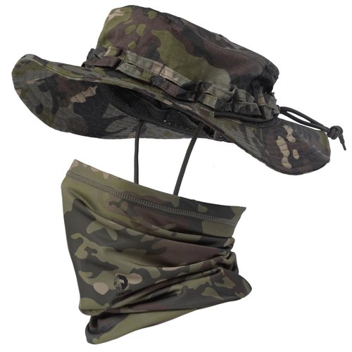 CAMOTER Camo Boonie Sun Hat with Face Mask UV Protection Fishing Hat Bucket Hat for Hunting Hiking Military Tactical Safari