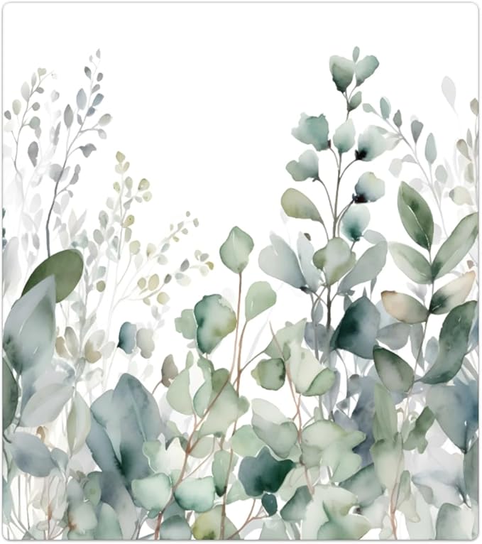Dishwasher Magnet Cover Eucalyptus Leaves Reusable Dishwasher Magnetic Cover Sticker Decorative Dish Washer Door Cover Panel for Home Kitcen Appliance