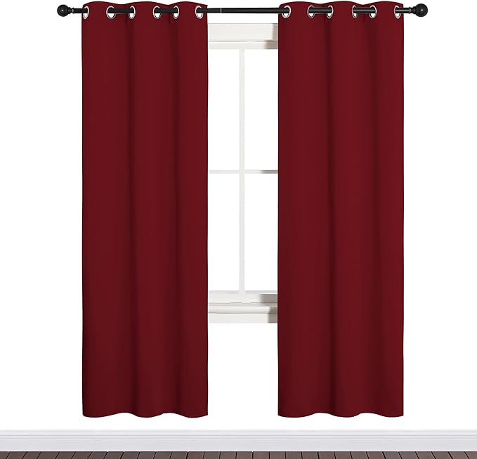 NICETOWN Christmas Window Curtains Blackout Drapes, Thermal Insulated Christmas
