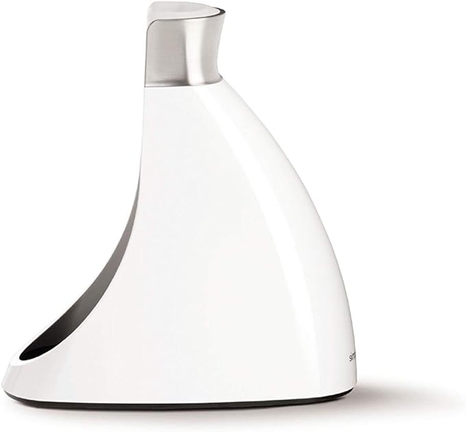 simplehuman Replacement Toilet Brush Head, Easy Screw On, Stiff Outer Bristles, White Plastic