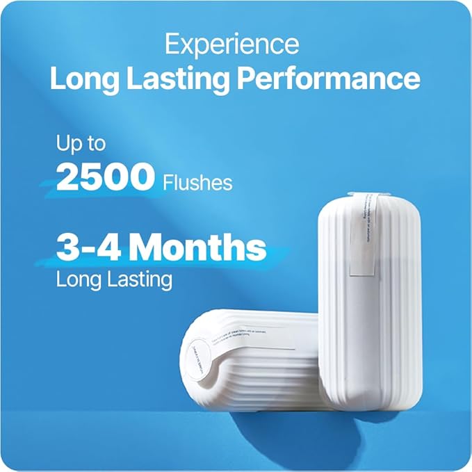 Fresh & Fresh Automatic Toilet Bowl Cleaners - 10 Bottles(UPTO 2500 FLUSHES/Bottle), Commercial and Residential Toilet Cleaner 3-4 MONTH Lasting Toilet Bowl Cleaner Bottle