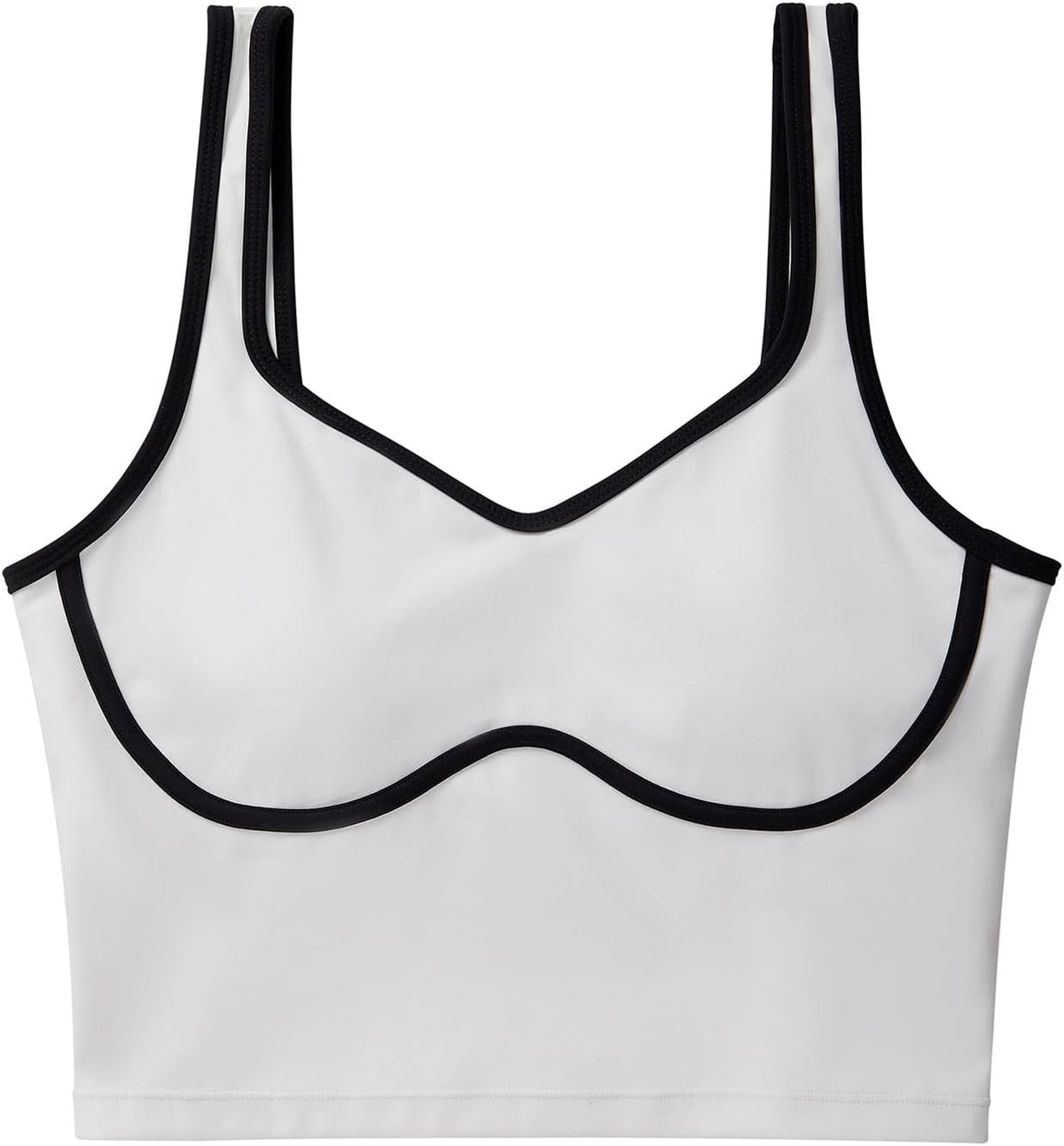 SUUKSESS Sports Bra - Sweetheart Neckline Padded Workout Crop Top for Women | Comfortable Fit